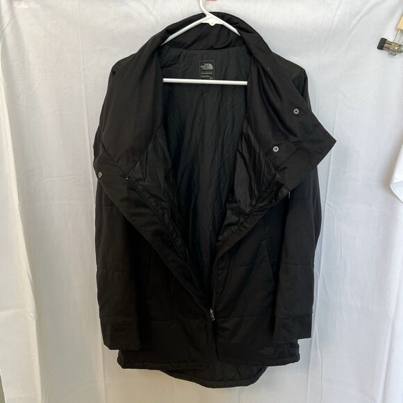 The North Face‎ Black Pseudio Long Puffer Jacket Small - Picture 12 of 15